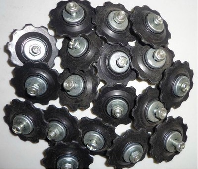 后撥齒輪山地車配件后撥導(dǎo)輪10齒 變速器導(dǎo)輪 黑紅色可選